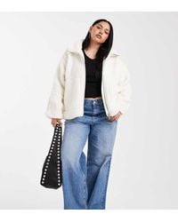 ONLY - Teddy Borg Jacket - Lyst