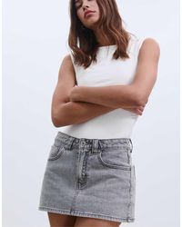 Stradivarius - D62 Denim Skort - Lyst
