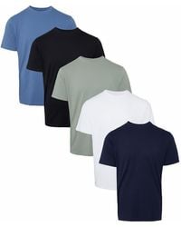 Threadbare - 5-Pack 'Coretta' Short Sleeve Cotton T-Shirts - Lyst