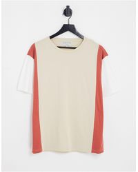 Another Influence - Camiseta color piedra con diseño color block - Lyst