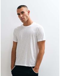 4505 - Lightweight Cotton Slub Short Sleeve Henley T-shirt - Lyst