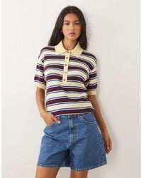 ARKET - Pure Cotton Boxy Knitted Polo Top - Lyst