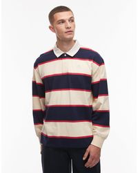 Timberland - Contrast Stripe Rugby Polo Shirt - Lyst