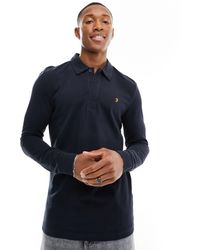 Farah - Haslam Long Sleeve Polo Shirt - Lyst