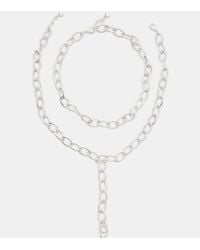 Stradivarius - Set Of 2 Lariat Chain Necklaces - Lyst