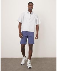 GANT - Pantalones Cortos Chinos De Corte Slim De Sarga De - Lyst