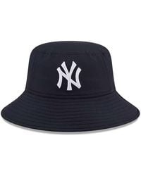 KTZ - Ny Yankees Logo Bucket Hat With Contrast Stitching - Lyst