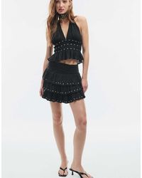 Stradivarius - Studded Halter Top - Lyst