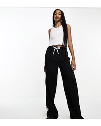 ASOS - Asos Design Tall Pull On Pants With Contrast Panel - Lyst