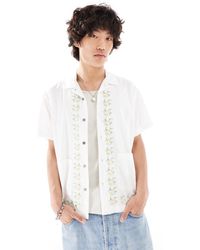 Obey - Embroidered Short Sleeve Shirt - Lyst
