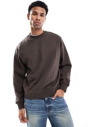 Jack & Jones - Premium Oversized 400Gsm Heavyweight Crew Neck Sweatshirt - Lyst