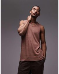 TOPMAN - Fine Stripe Vest - Lyst