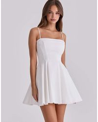 House Of Cb - Dolly Cotton Flared Mini Sundress - Lyst