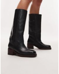 Bronx - Ky-ley - bottes hauteur genou style vintage en cuir - Lyst
