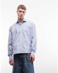 Weekday - – langärmliges, kariertes loose-fit-hemd - Lyst