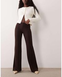 Mango - Pleated Front Flared Pants - Lyst