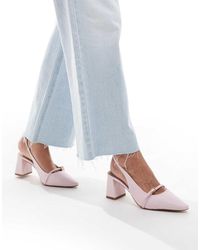 ALDO - Skepper Slingback Block Heeled Shoes - Lyst