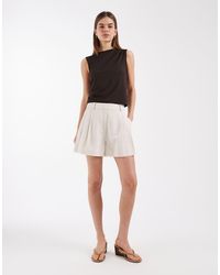 ASOS - Tailored A-line Shorts With Linen - Lyst
