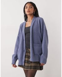 Monki - Knit Button Front Cardigan - Lyst