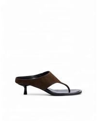 NA-KD - Wide Strap Leather Heels - Lyst