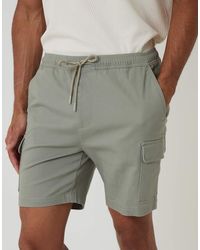 Threadbare - Shorter Length Stretch Cargo Shorts - Lyst