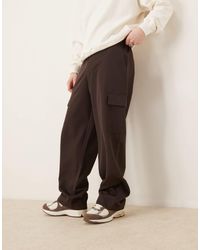 ASOS - Pantalon cargo élégant large à taille élastique - Lyst