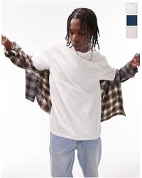 TOPMAN - – 3er-pack oversize-t-shirts - Lyst