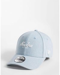 KTZ - 9forty slogan-logo-denim-cap - Lyst