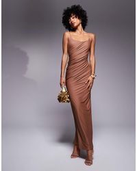 ASOS - Sculpting Jersey Square Neck Maxi Dress With Hook And Eye Back - Lyst