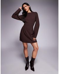 ASOS - Supersoft Cinched Waist Mini Dress - Lyst