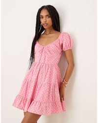Collective The Label - Milkmaid Mini Dress - Lyst