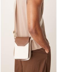 ASOS - Sac bandoulière en toile - écru - Lyst