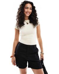 Pull&Bear - Shorts Met Linnenlook - Lyst
