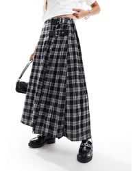 Collusion - Maxi Kilt Skirt - Lyst