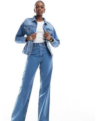 ASOS - Vaqueros Dad Azul Pálido De Pernera Ancha De Asos Design Tall - Lyst