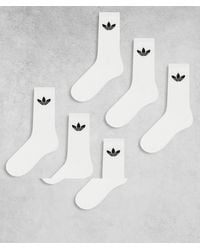 adidas Originals - Trefoil 6-pack Sock - Lyst