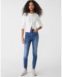 Stradivarius - D09 Skinny Super High-Waist Jeans - Lyst