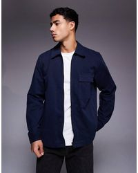 BOSS - Lorum Zip Through Overshirt - Lyst