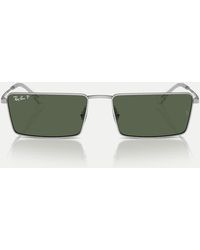 Ray-Ban - Emy Rectangle Polarised Sunglasses With Lens - Lyst