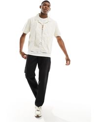Weekday - Charlie Boxy Fit Short Sleeve Shirt - Lyst