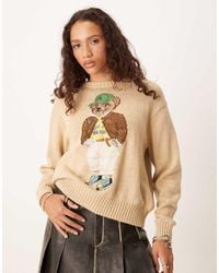 Polo Ralph Lauren - Gebreide Trui Met Polo Bear - Lyst