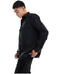 Only & Sons - Camisa negra - Lyst