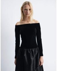 & Other Stories - Off Shoulder Maxi Dress With Peplum Hem - Lyst