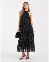 ONLY - Halterneck Midaxi Dress - Lyst