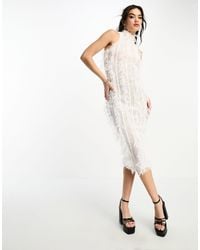 Amy Lynn - Calla Sleeveless Textured Midaxi Dress - Lyst