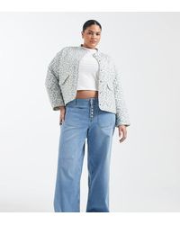 Vero Moda - Vaqueros De Talle Alto Y Pernera Ancha Con Lavado Azul Claro Kayla De - Lyst