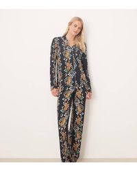 Chelsea Peers - Poly Long Sleeve Revere Pyjama Set - Lyst