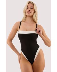 Wolf & Whistle - Ally & Ivory Bandeau Swimsuit - Lyst