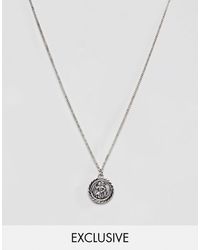 Reclaimed (vintage) Inspired - St Christopher - Ketting Met Hanger Van Gepolijst Zilver - Metallic