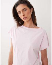 ARKET - Pure Cotton Short Sleeve Asymmetric Top - Lyst